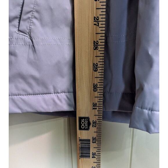 Natural Reflections Gray Hooded Vented Rain Coat Windbreaker Jacket XXL - Picture 8 of 10